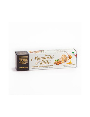 Torrone di Tonara Tore Mandorle e Miele Linea Oro - 200 g.  ( NON DISPONIBILE )