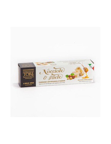 Torrone di Tonara Tore Nocciole e Miele Linea Oro - 200 g.  ( NON DISPONIBILE )