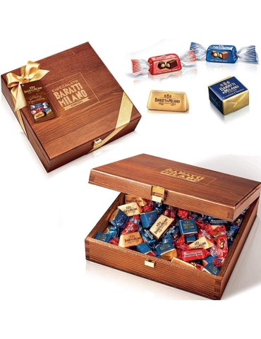 Scatola Cioccolatini Baratti e Milano Le Nostre Specialità Praline Assortite Latte Cassetta Legno - 280 g. ( NON...