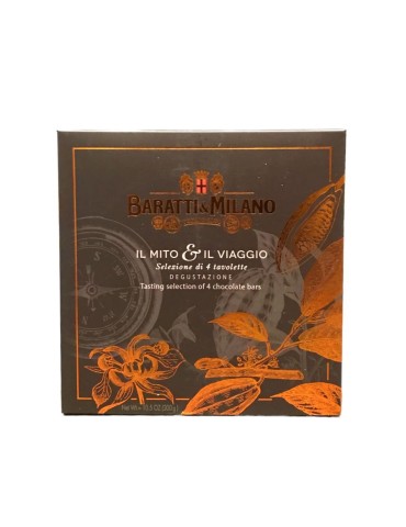 Scatola Tavolette Baratti e Milano Il Mito e Il Viaggio 4 Tavolette - 300 g. ( NON DISPONIBILE )