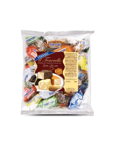 Torroncini Cestaro Morbidi Ricoperti di Cioccolato - Gusti Assortiti - Il Tenerello - 500 g  ( NON DISPONIBILE )