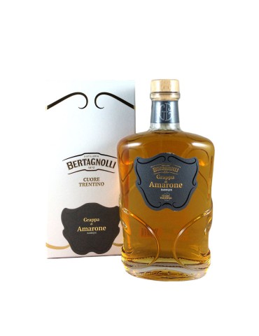 Grappa Bertagnolli Amarone Barrique 18 Mesi Riserva - 0,70 lt.
