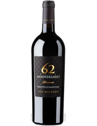 Primitivo di Manduria San Marzano Sessantadue Anniversario Riserva 2015 - 0,75 lt. ( NON DISPONIBILE )