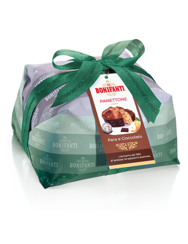 Panettone Bonifanti Pera e Cioccolato Incarto - 1 kg  ( NON DISPONIBILE )