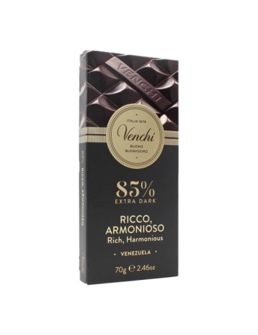 Tavoletta Cioccolato Venchi Fondente Extra Dark 85% - 70 g. ( NON DISPONIBILE )
