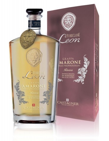 Grappa Castagner Fuoriclasse Leon Amarone Cassetta Legno - 0,70 lt.