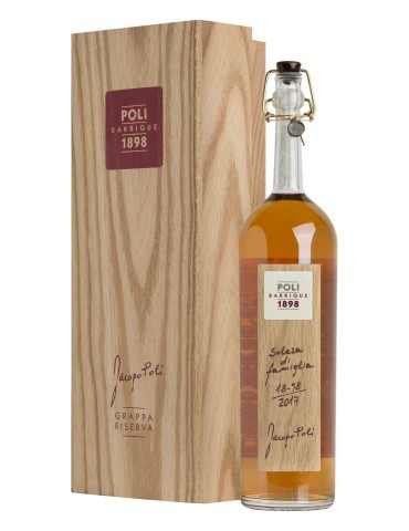 Grappa Poli Jacopo Barrique Millesimata Solera di Famiglia Cassetta Legno - 0,70 lt.