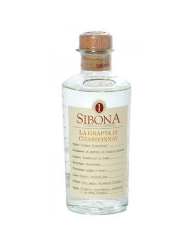 Grappa Sibona Chardonnay (bianca) - 0,50 lt.