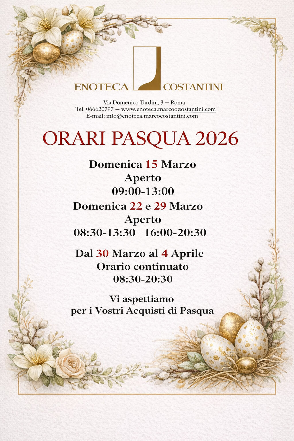 Enoteca pasqua